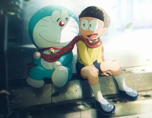 Hình Ảnh Nobita và Doremon cute 69