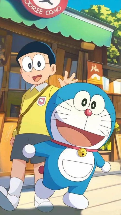 Hình Ảnh Nobita và Doremon cute 12