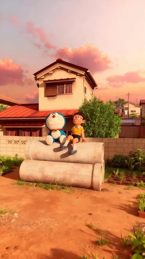 Hình Ảnh Nobita và Doremon cute 17