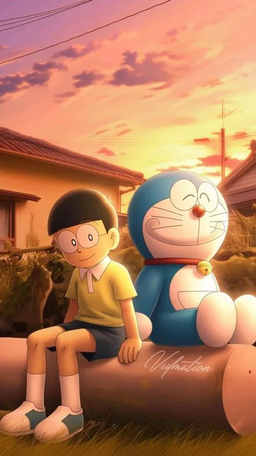 Hình Ảnh Nobita và Doremon cute 29