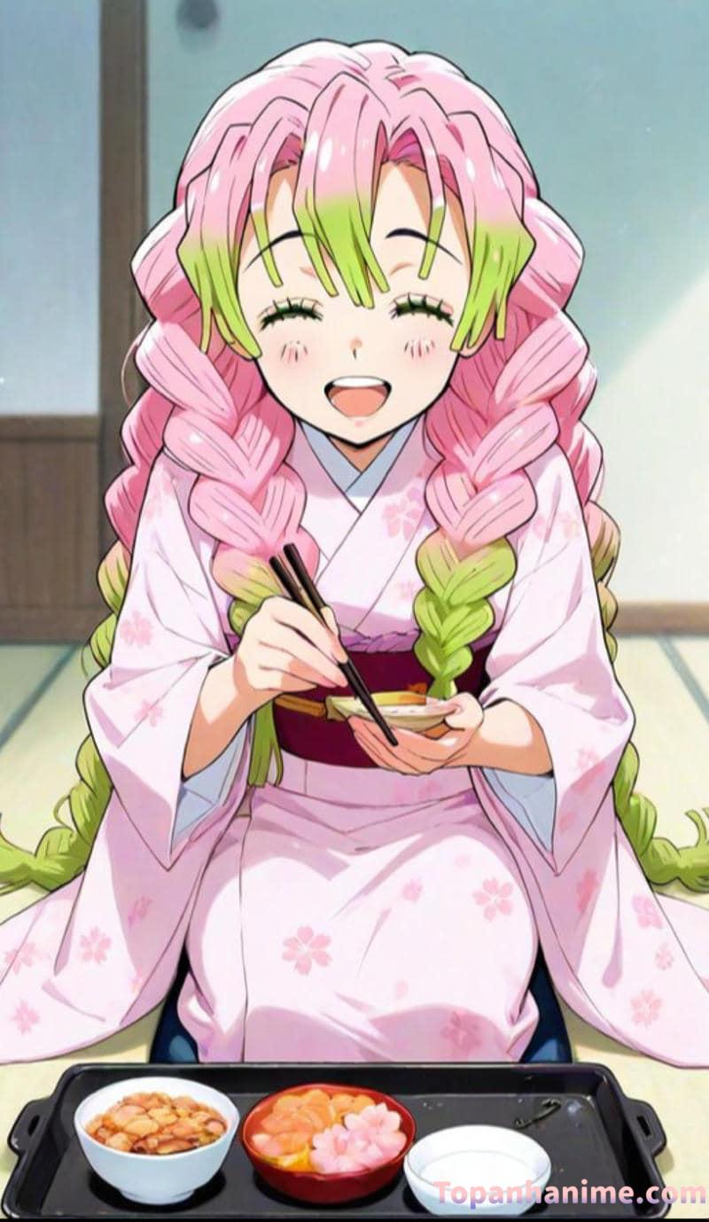 ảnh Mitsuri anime xinh đẹp 25