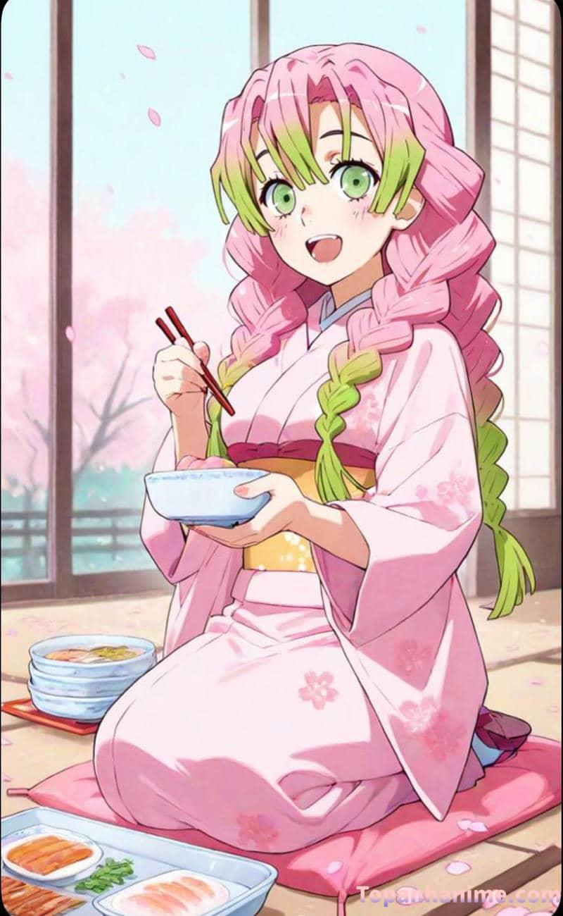 ảnh Mitsuri anime xinh đẹp 26