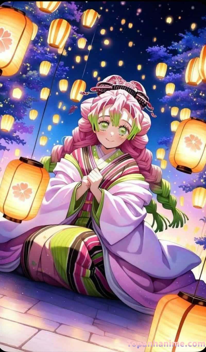 ảnh Mitsuri anime xinh đẹp 27