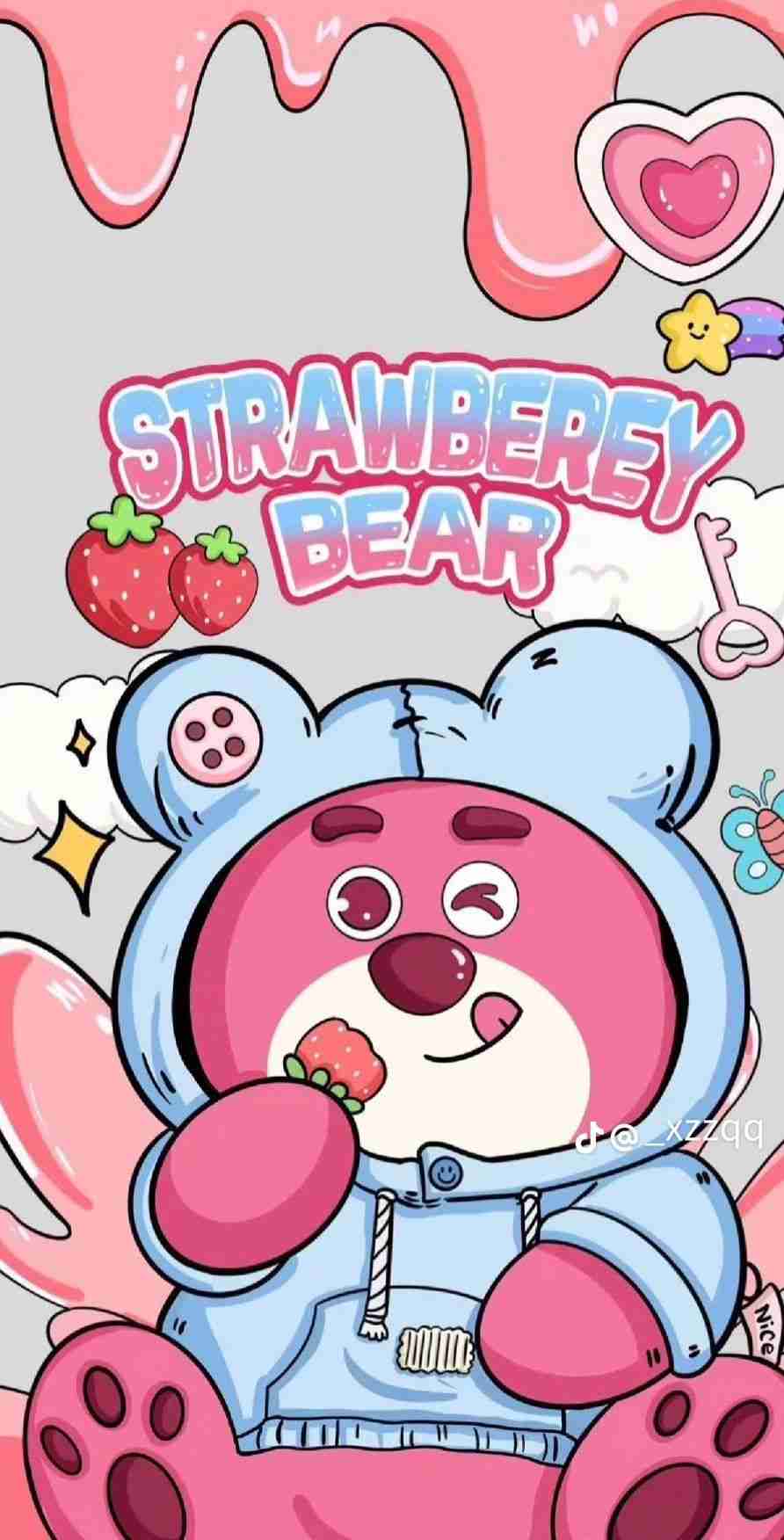 Hình nền gấu dâu cute 12