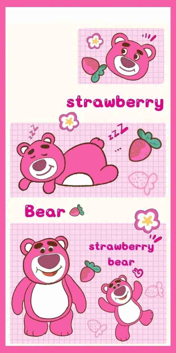 Hình nền gấu dâu cute 4