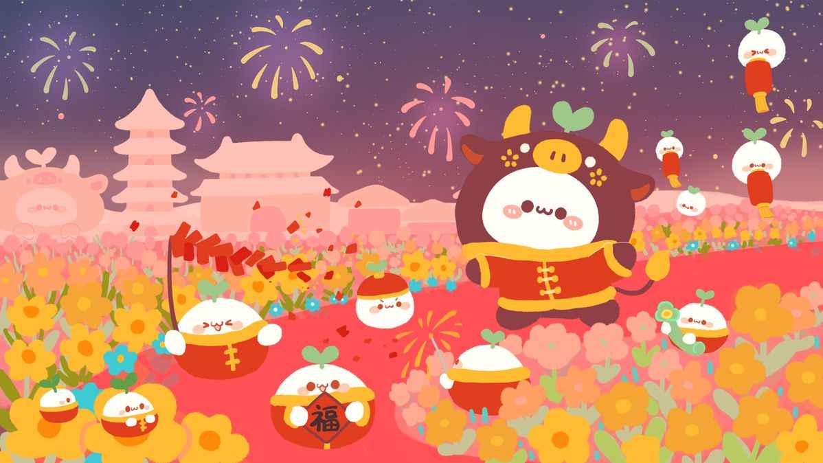 Hình Nền Tết Cute 3