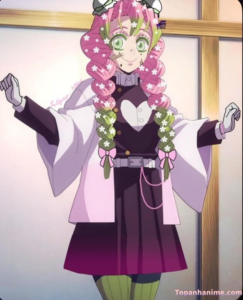 ảnh Mitsuri anime xinh đẹp 31