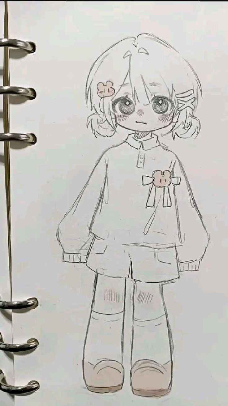 Hình Vẽ Anime Cute 3