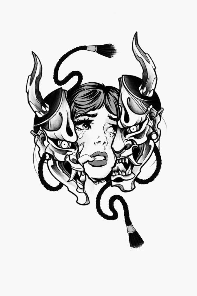 Hình Xăm Mặt Quỷ 3