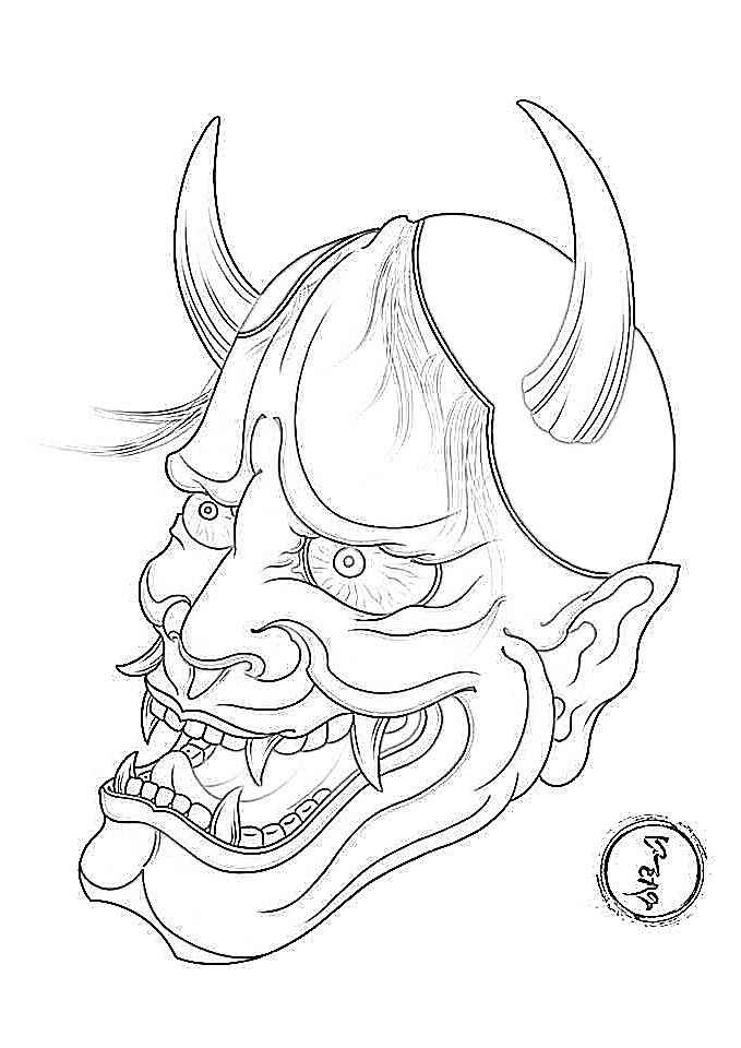 Hình Xăm Mặt Quỷ 12