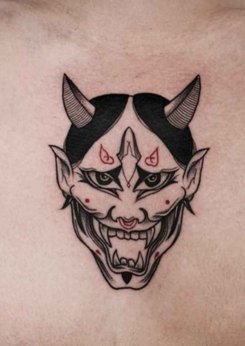 Hình Xăm Mặt Quỷ 8