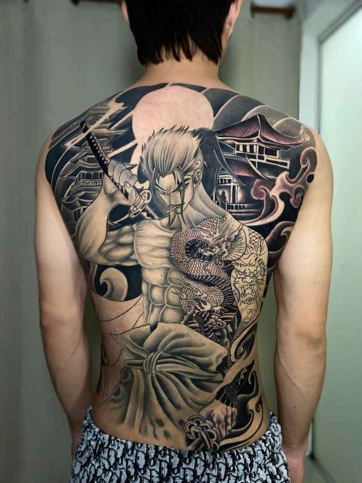 Hình Xăm Nhật Cổ Full Lưng 17