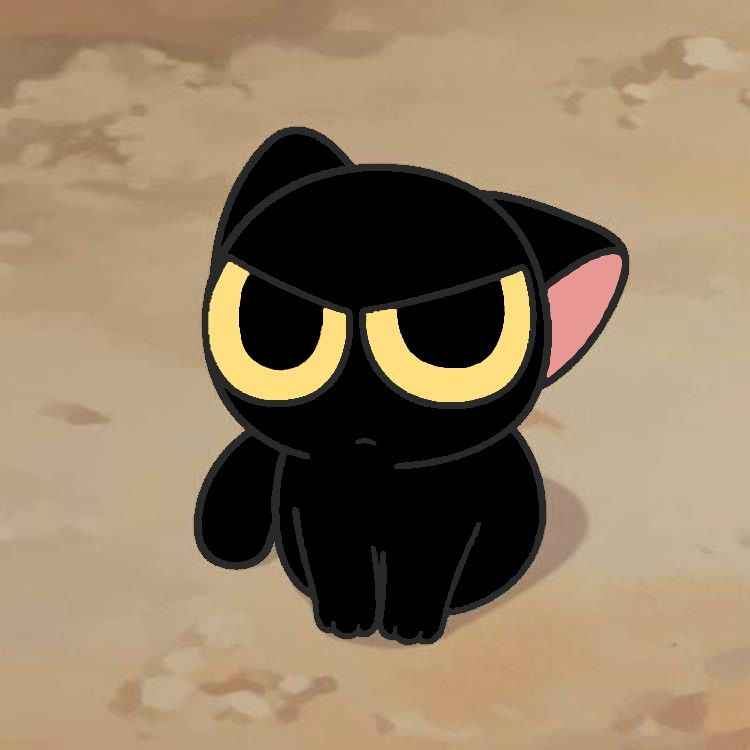 Mèo đen anime 7