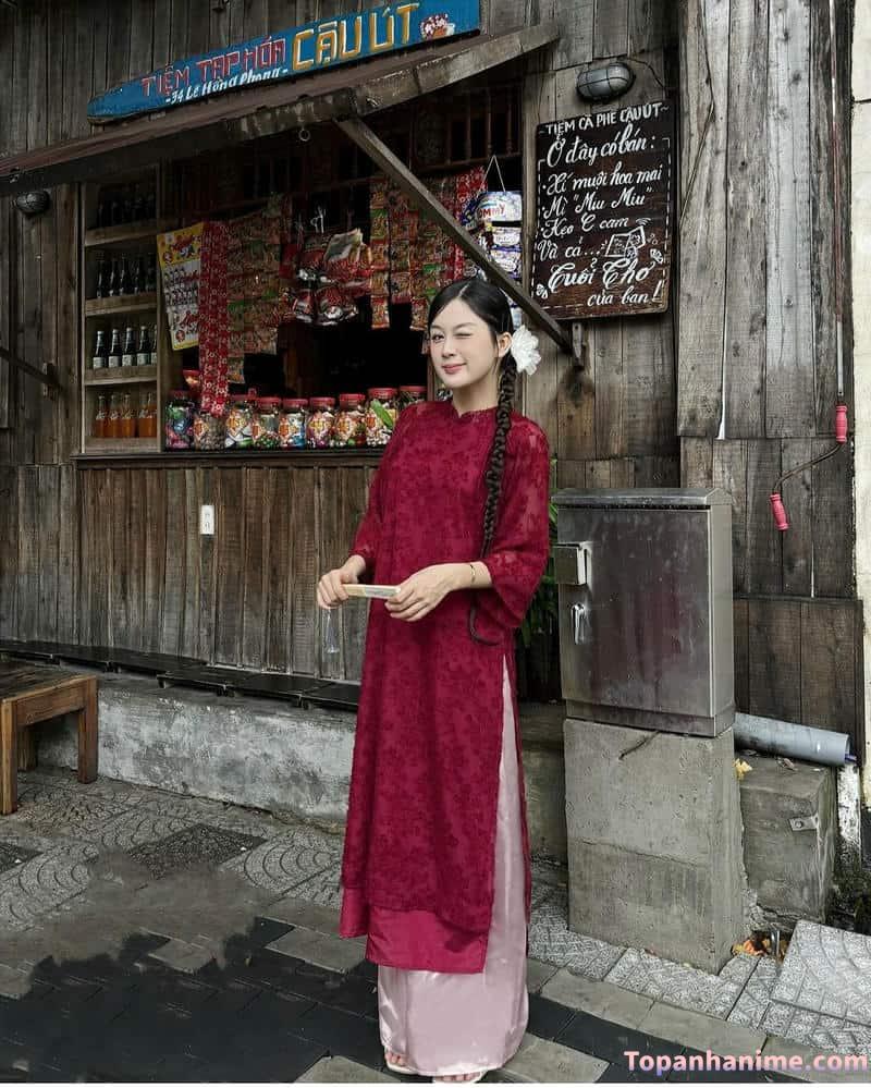 ảnh gái mặc áo dài 65