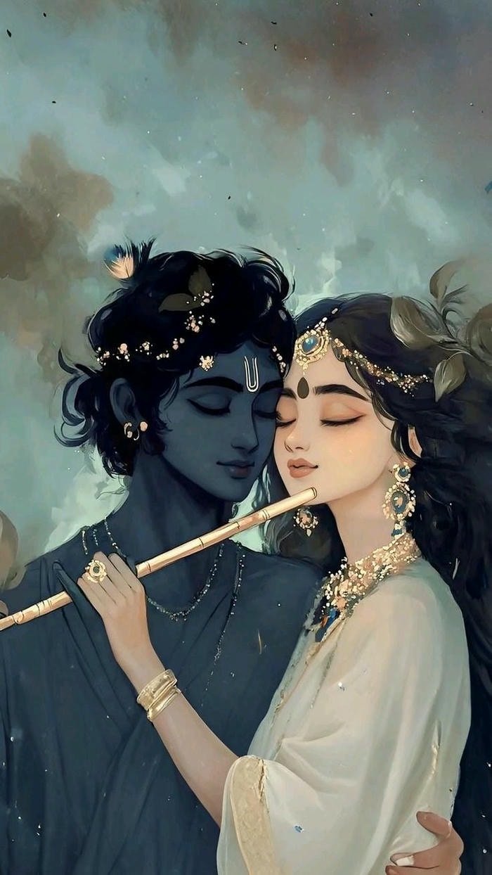 Beautiful radha krishna aesthetic 37