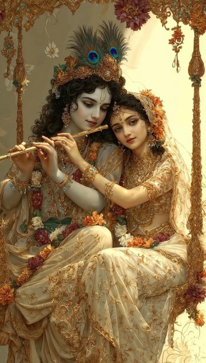 Beautiful radha krishna aesthetic 42