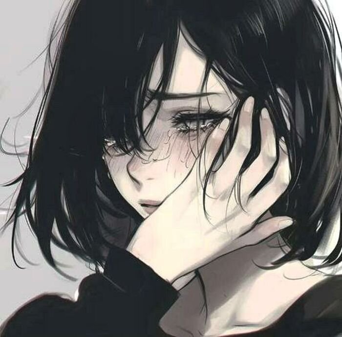 Sad DP Girl Cartoon 3