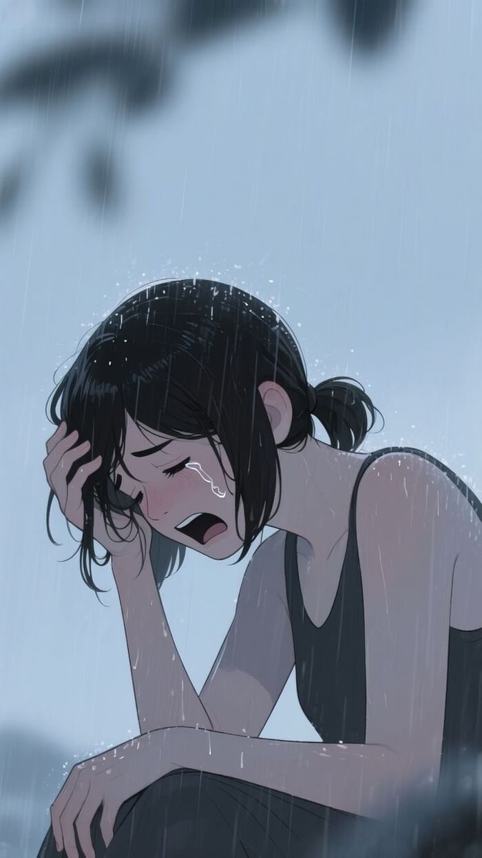 Sad DP Girl Cartoon 10