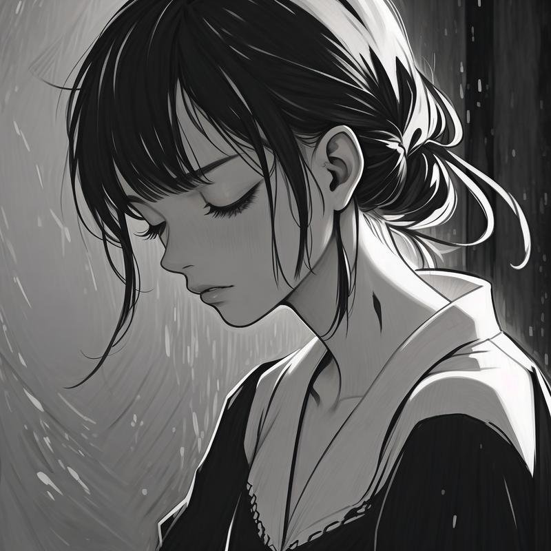 Sad DP Girl Cartoon 23