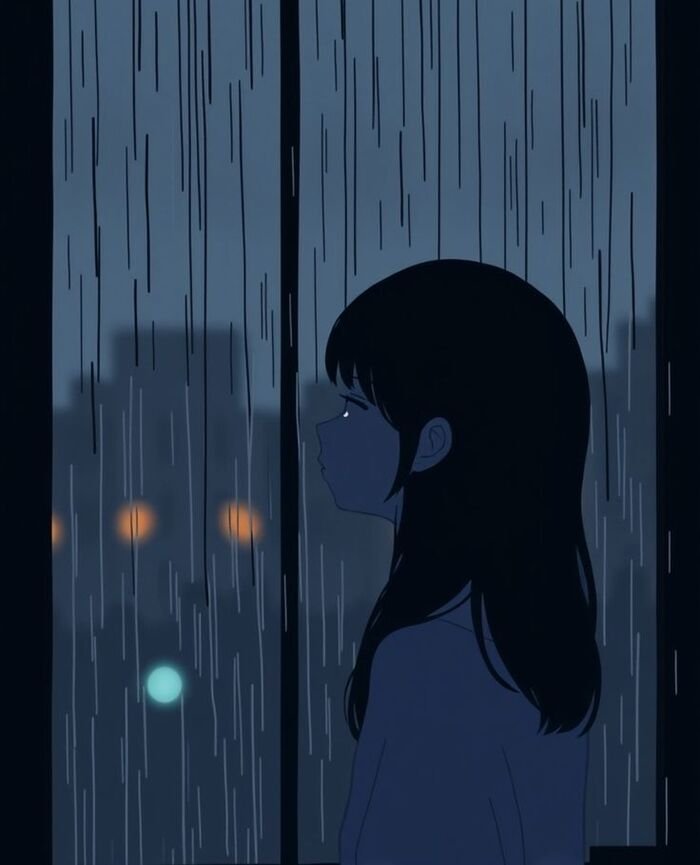 Sad DP Girl Cartoon 1