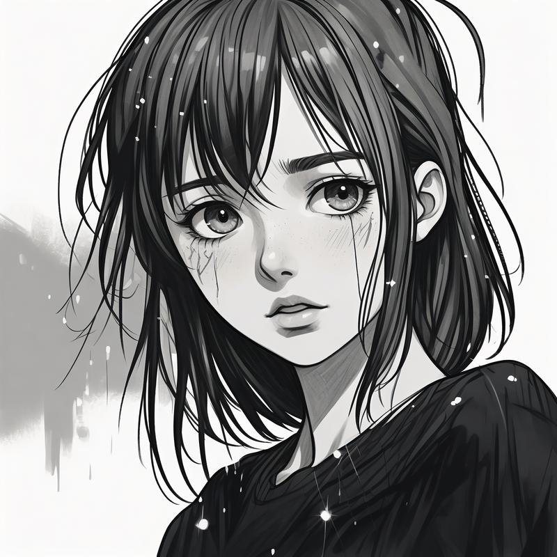 Sad DP Girl Cartoon 25