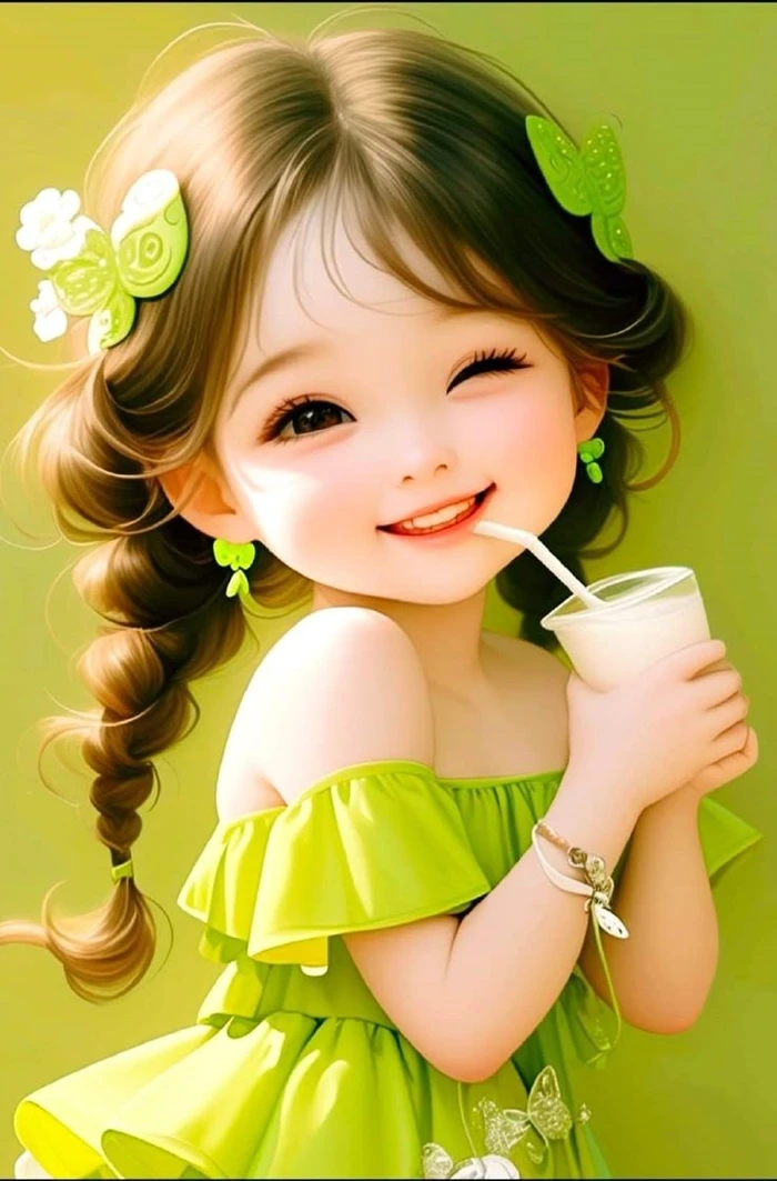 Cute Cartoon Girl Photos for WhatsApp DP 61