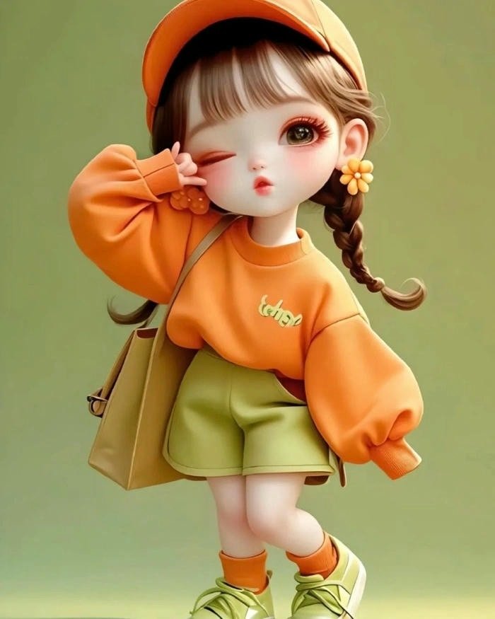 Cute cartoon girl images for whatsapp dp 83