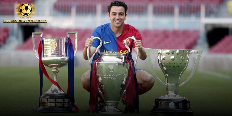 Sự nghiệp Xavi Hernández trải qua 2 câu lạc bộ giàu thành tích