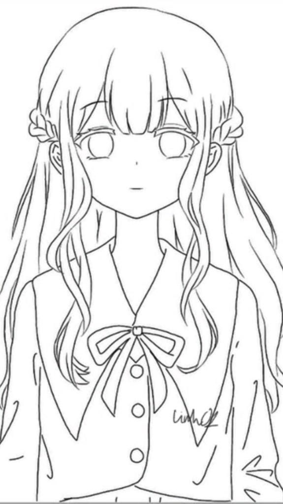 Tranh Tô Màu Anime Girl Ngầu 23