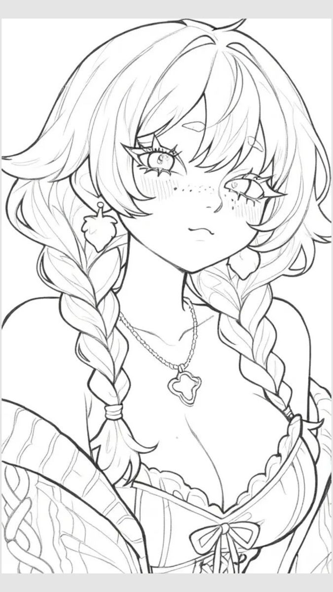 Tranh Tô Màu Anime Girl Ngầu 15