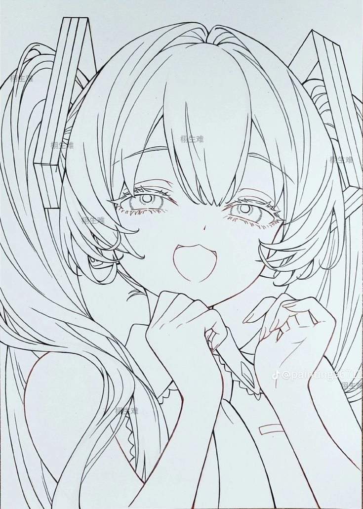 Tranh Tô Màu Anime Girl Ngầu 3