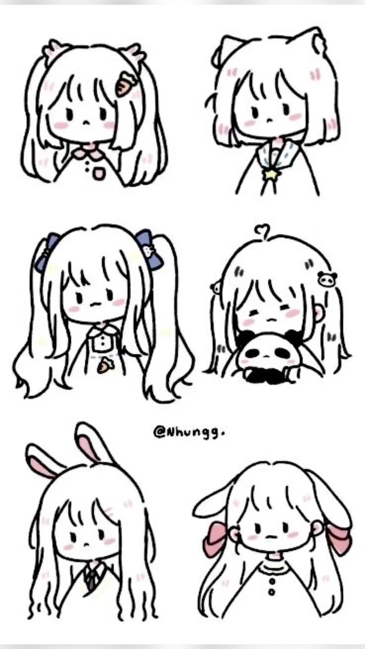 Vẽ Anime Đơn Giản Chibi 3