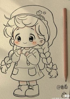 Vẽ Anime Đơn Giản Chibi 18