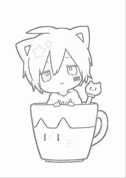 Vẽ anime đơn giản cute 19