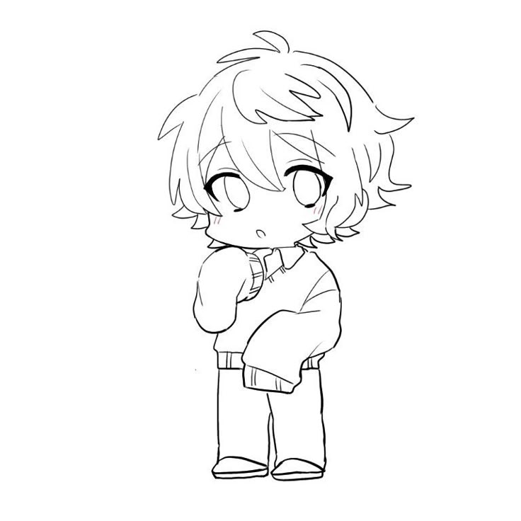 Vẽ anime đơn giản cute 12