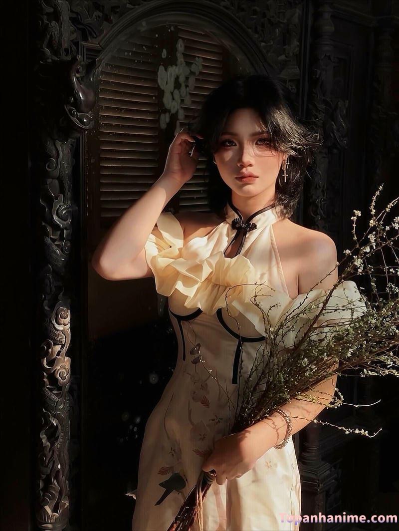 ảnh gái mặc áo dài 71