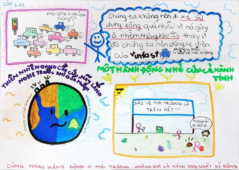 vẽ tranh bảo vệ môi trường 2