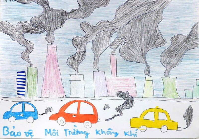vẽ tranh bảo vệ môi trường 12