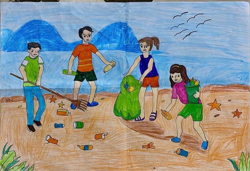 vẽ tranh bảo vệ môi trường 14