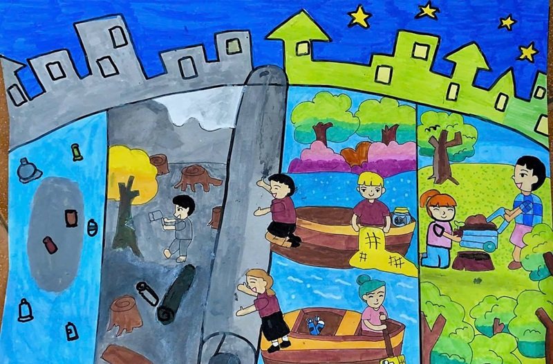 vẽ tranh bảo vệ môi trường 24