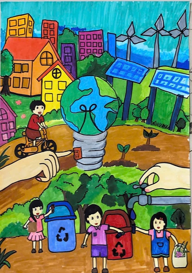 vẽ tranh bảo vệ môi trường 26