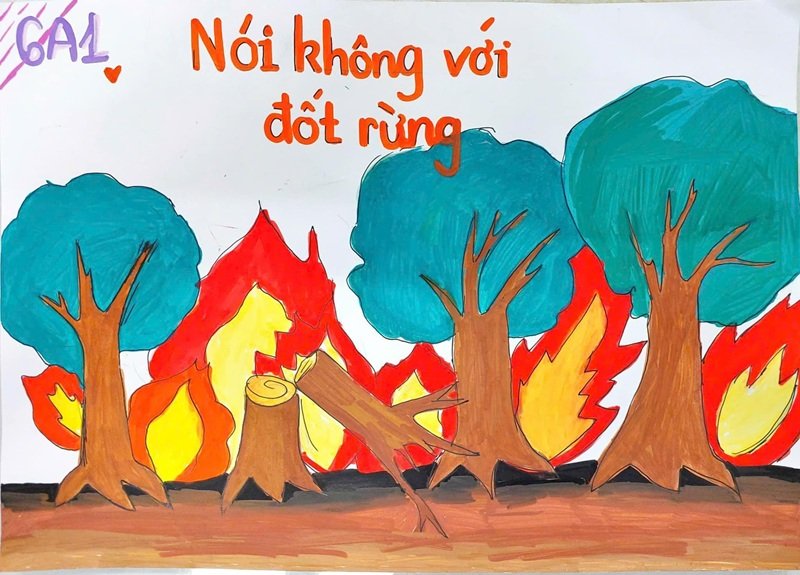 vẽ tranh bảo vệ môi trường 9