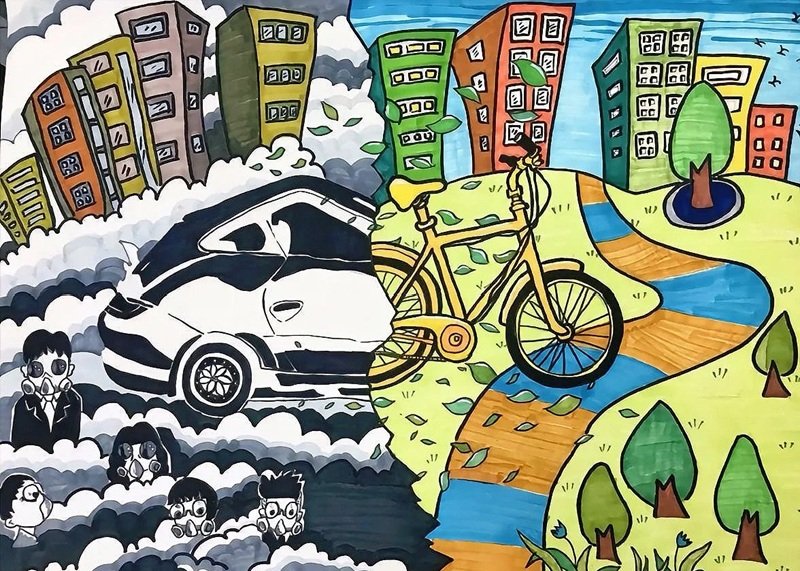 vẽ tranh bảo vệ môi trường 39